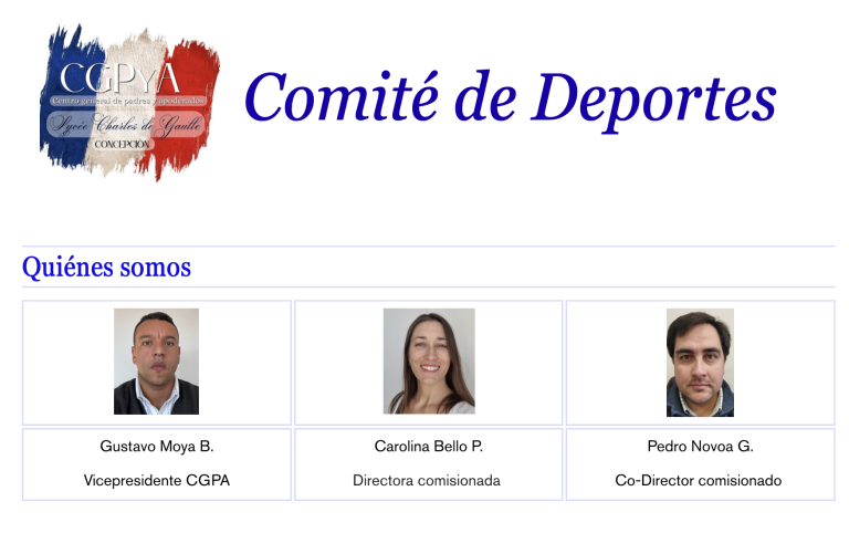 Conformación Comisión Deporte 2025